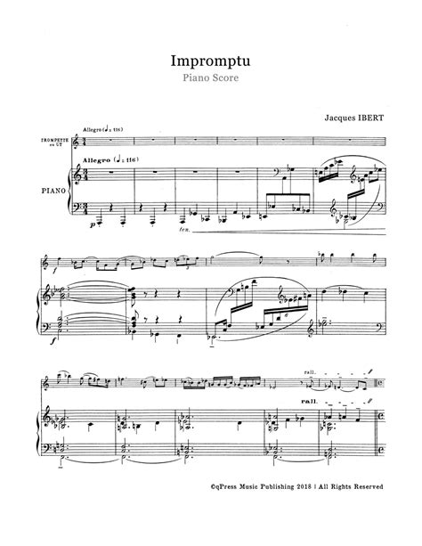 Impromptu (trumpet And Piano)
